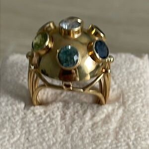 18kt solid 10 grams yellow gold ring,